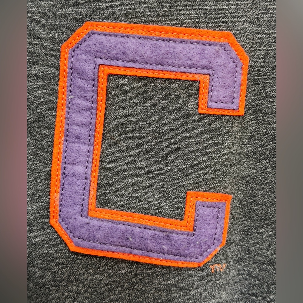 Tailgate Clothing Company Clemson Retro Varsity Jacket Dark Gray Size L NWT RARE - Picture 9 of 9